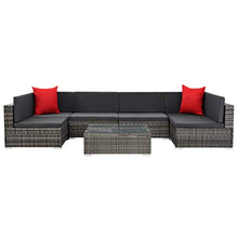 Tidyard Set Divani da Giardino 23 pz in Polyrattan Grigio #3