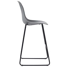 UnfadeMemory Set da Bar Mobili Bistro per Interno Che Esterno 3 pz in Plastica Grigio