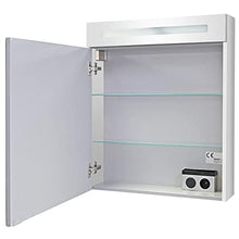 Facchellmann B.Clever - Set di mobili da bagno, 2 pezzi, 60 cm, con mobiletto sottolavello, in marmo pressofuso e armadietto a LED