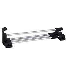 New Lon0167 Armadio guardaroba In primo piano appendiabiti efficacia affidabile in metallo a scomparsa estraibile asta guida argento tono 250mm lunghezza(id:89f cb d6 2b0)