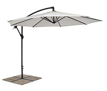 PRGA OMBRELLONE Retrattile Texas D.3 Metri Antracite/Naturale ARREDO Giardino