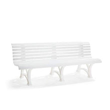 Unimet Blome-Tillmann Neptun/Helgoland Banco del Giardino di plastica Frame Bianco