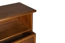 Dmora Comodino 1 vano + 3 cassetti, Legno-cm. 51 x 61 x 29 cm