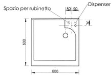 MONTEGRAPPA Mobile Lavatoio 60x60x85cm 2 Ante ASSE in Legno Marella Bianco con Cesto