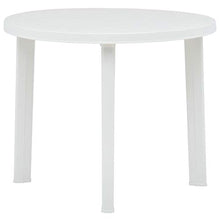 E E-NICES Tavolo da Giardino Bianco 89 cm in Plastica