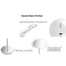 Lshbwsoif - Specchio da trucco a LED, con controllo toccante, per camera da letto, bagno