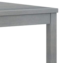 FAMIROSA Tavolino da caffè 100x50x33 cm Grigio Legno Massello di Acacia
