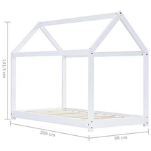 FAMIROSA Giroletto per Bambini Bianco in Massello di Pino 90x200 cm-3351