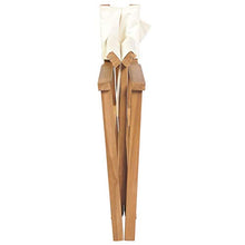 BIGTO - Sedia da regista in legno di acacia massiccio, colore: Bianco