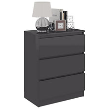 vidaXL Credenza con Finitura Lucida Grigia 60x35x76 cm in Legno Multistrato