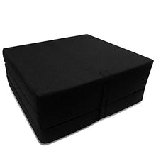 vidaXL Materasso Schiuma Ripiegabile Pieghevole 190cm Nero Letto Matrimoniale