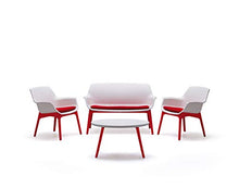 BICA Luxor Lounge Set Bianco/Rosso Giardino
