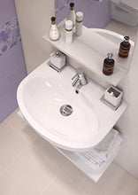 Domino 656317 - Lavabo in ceramica, 50 cm, colore: Bianco