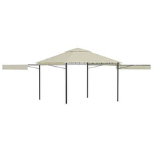 vidaXL Gazebo con Tetto Doppio Estendibile 3x3x2,75 m Crema 180 g/m²