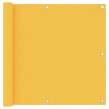 vidaXL Paravento Balcone Giallo 90x600 cm Tessuto Oxford