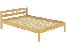 Erst-Holz Letto Matrimoniale Classico in Pino 140x200 Laccato con doghe rigide 60.64-14
