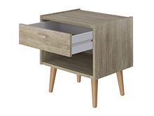 Amazon Basics - Comodino, 48 x 38 x 50 cm, colore marrone