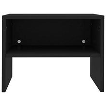 SKM Comodini Neri 2 pz 40x30x30 cm in Truciolato A
