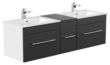 Mobile bagno Roma nero satinato