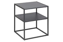AC Design Furniture Nino Comodino con 1 Ripiani, L: 45 x A: 50.5 x P: 40 cm, Nero, Metallo, 1 pz