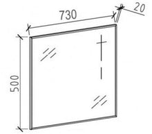 Mobile bagno T730 rovere sbiancato - Specchio opzionale, Specchio:Senza specchio