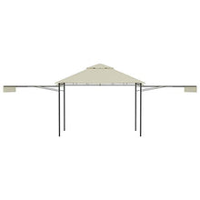 vidaXL Gazebo con Tetto Doppio Estendibile 3x3x2,75 m Crema 180 g/m²