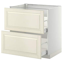METOD/MAXIMERA base cb 2 frontali/2 cassetti alti 80x61.9x88 cm bianco/Bodbyn bianco sporco