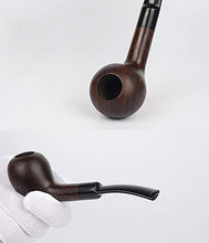 Pipa da uomo fatta a mano in tabacco, pipa vintage in legno radica, portatile senza vernice, con accessori, A2