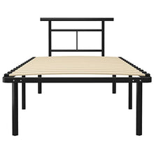 vidaXL Giroletto Nero in Metallo 90x200 cm