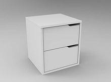Cassettiera per interni con 2 cassetti e 2 cassetti per camera da letto, soggiorno, in legno
