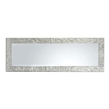MO.WA Specchio Parete Moderno 50x145, Specchiera Argento, Specchio lungo Muro Parete - Made in Italy.