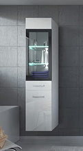 Mobiletto Rio 131 cm altezza bianco lucido - Mobiletto, armadietto per il bagno