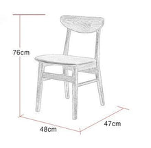 JGHGO Dining Chair Balcone Sedia di Legno Solido Schienale Chair Casa Sedia di Svago di Studio