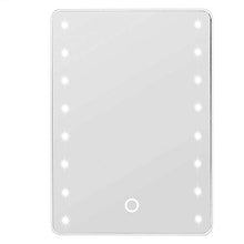 Yuyanshop Specchio da trucco illuminato a LED, interruttore touch screen, specchio da trucco HD da tavolo con luce a LED