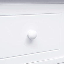 FAMIROSA Credenza, con 10 Cassetti Bianca 113x30x79 cm in Legno