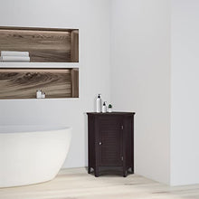 Teamson Home Mobile Bagno D'Angolo Da Legno Armadietto Marrone ELG-596