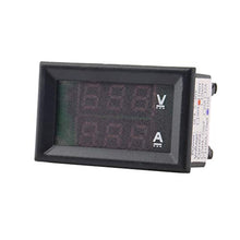 KinshopS Misuratore di voltmetro CC 100V 10A Amperometro Blu + LED Rosso Dual Digital Volt Meter Gauge