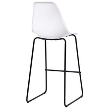 Tidyard Set 5 pz da Bar, Set Tavolino Bar, Set di Mobili per Cucina, Set di Mobili da Balcone, Set Bar per la Casa, Set Tavolo e 4 Sedie da Bar Alti, in plastica Bianco