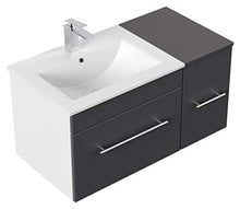 Set di mobili da bagno Fortuna antracite satinato