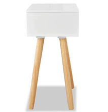 Cassettiera camera da letto,2 Pezzi comodino camera da letto,comodino piccolo in legno di pino massiccioper camera da letto, 40 x 30 x 61 cm Bianco