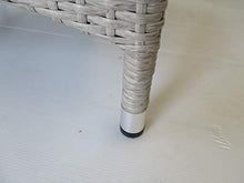 fantasie d oriente Poltrona in Rattan Sintetico Grigio Striato Struttura in Alluminio C/Cuscino CM 58X63X89 H Non in Kit di Montaggio per Esterno Giardino