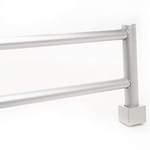 Accessori hardware per la casa porta asciugamani in alluminio a parete con doppio portasciugamani