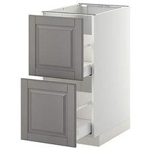 METOD/MAXIMERA base cb 2 frontali/2 cassetti alti 40x61.9x88 cm bianco/Bodbyn grigio