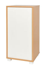 ts-ideen Comodino Cassettiera 80x40 cm Stile Moderno con 3 cassetti. Color Rovere e Bianco