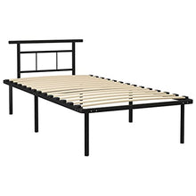 vidaXL Giroletto Nero in Metallo 100x200 cm