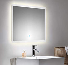 Mobile bagno Mars 800 SlimLine con specchio a LED antracite venato