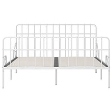 SKM Giroletto con Doghe Bianco in Metallo 200x200 cm (30kg)