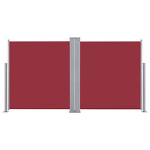 vidaXL - Tenda da sole laterale estensibile, 100 x 600 cm, colore: Rosso
