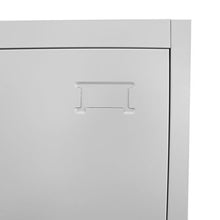 FAMIROSA Armadietto a 3 Scomparti con Serrature 38x45x180 cm