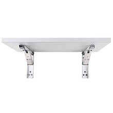Semplicità Elegante Scaffale a Muro Scaffale Galleggiante Scaffali Pieghevoli in Acciaio Inossidabile Tavolo da Pranzo Scaffale Impermeabile Antiruggine Salva Spazio Cuscinetto Resistente, 4 Dimensio